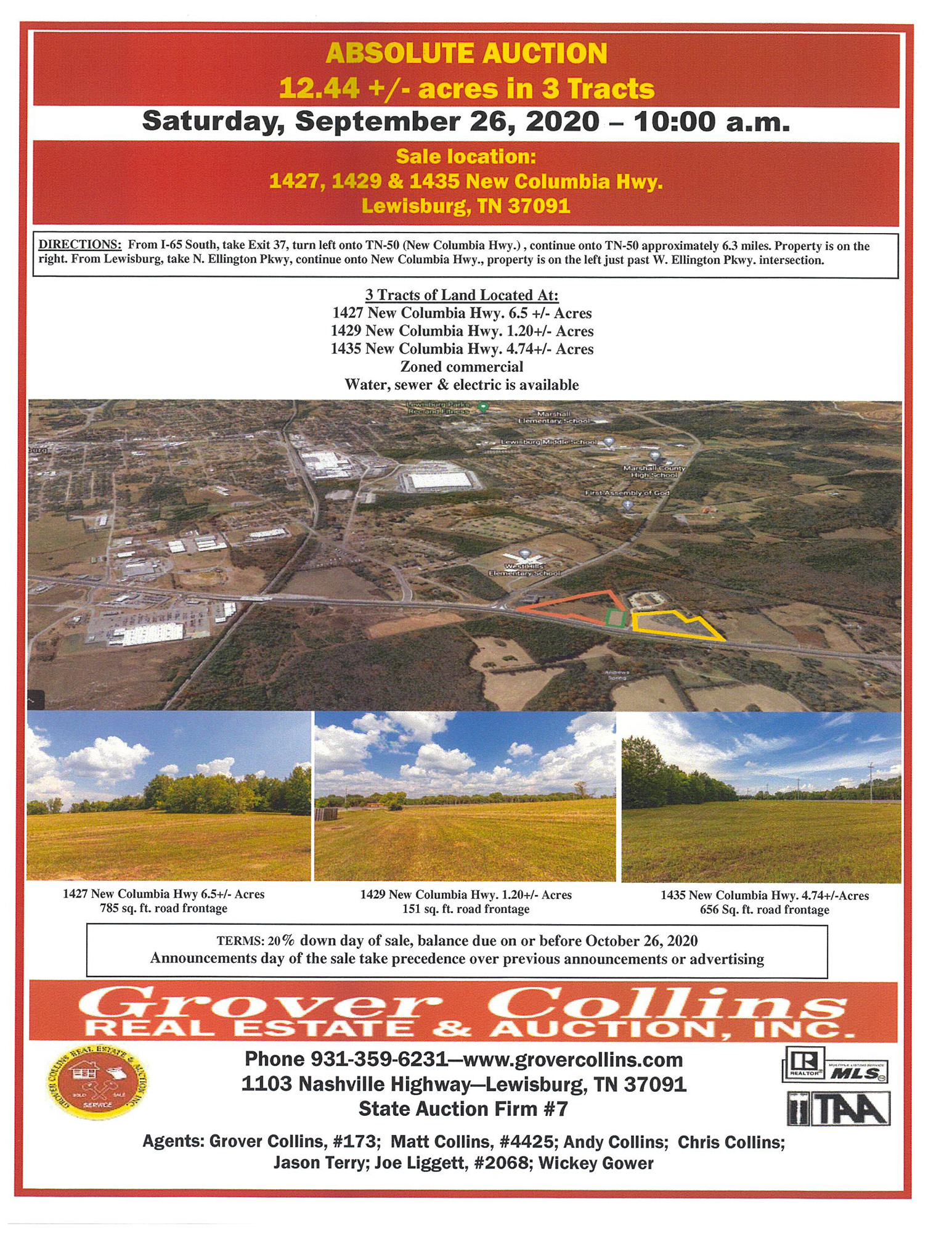 New Columbia Highway Auction